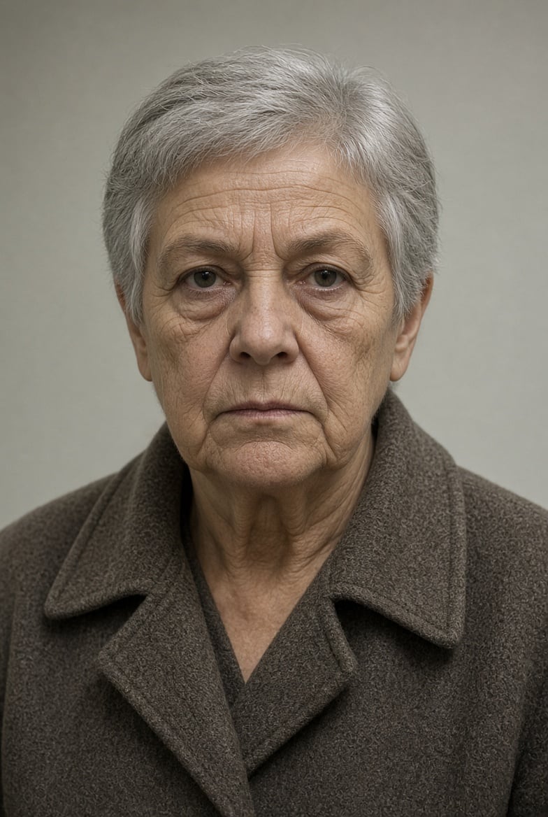 Headshot of an elderly man with gray hair wearing a dark gray collared jacket against a neutral background